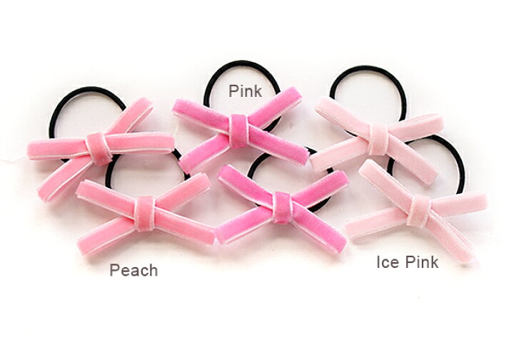 楽天市場】2本セットストレートシンプルヘアゴム◎ベロアダブル細  