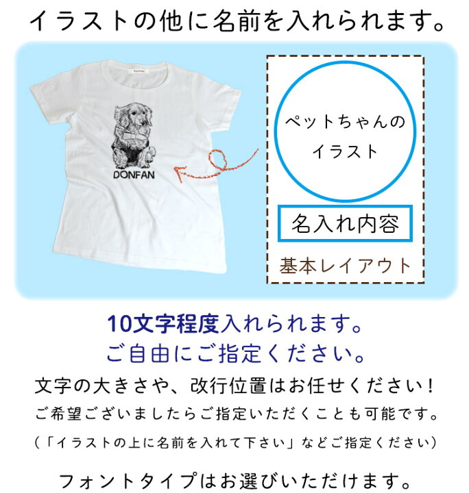 楽天市場】ペット Tシャツ オーダーメイド イラスト 手描き 愛犬 
