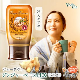 ヴェーダヴィ ジンジャーペーストEX 240g 冷えケア vedavie 生姜ペースト 血流 代謝 アップ 無添加 生姜 しょうが サプリ サプリメント ジンジャー はちみつ ショウガオール