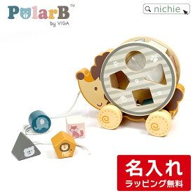＼レビュー特典／ PolarB ポーラービー 木のおもちゃ 名入れ ソーティングプルトイ はりねずみ 木製 男の子 女の子 知育玩具 2歳 出産祝い ベビーギフト こどもの日 サンタクロース 誕生日 プレゼント ギフト ラッピング ダッドウェイ DADWAY nichie ニチエー
