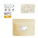 ホエイプロテイン WPC プレーン 100g 甘味料不使用 プロテイン コンセントレート の ホエイプロテイン100 ！ 女性 にもおすすめ nichie ニチエー