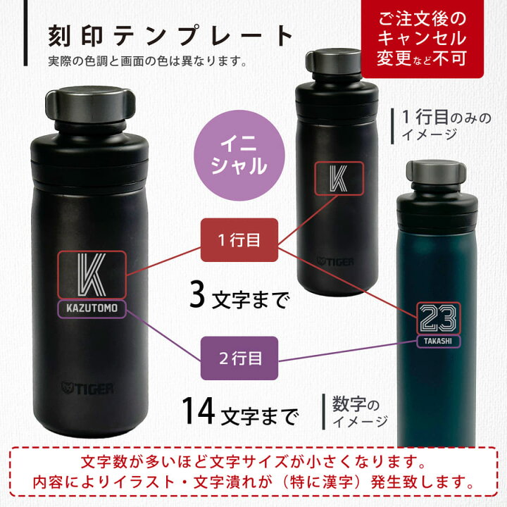 楽天市場】レビュー特典A☆ 炭酸 水筒 炭酸ボトル タイガー 名入れ 