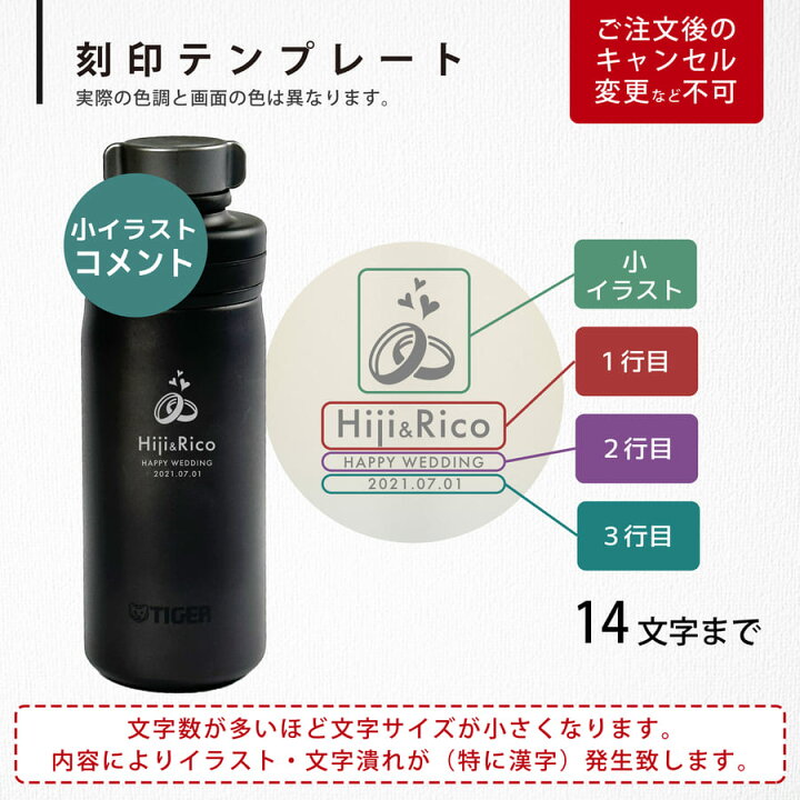 楽天市場】レビュー特典A☆ 炭酸 水筒 炭酸ボトル タイガー 名入れ 