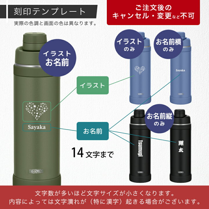 楽天市場】レビュー特典A☆ サーモス FJU-1000 スポーツボトル 水筒 名 