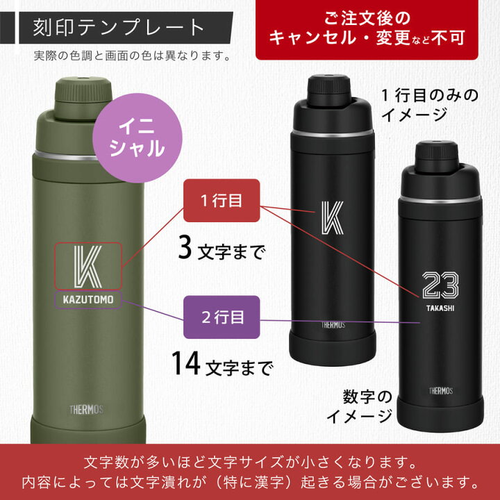 楽天市場】レビュー特典A☆ サーモス FJU-1000 スポーツボトル 水筒 名 