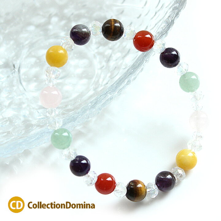 楽天市場】天然石 8mm 7色 ブレスレット レディース アクセサリー 大人 