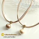 16mm玉 コットンパール 一粒 大玉 ネックレス レディース アクセサリー ひも 紐ネックレス ペンダント ショート丈 ブラウン キスカ ゴールド アジャスター付 シンプル 30代 40代 50代 60代 70代 80代 誕生日 人気 彼女 妻 女性 嫁 プレゼント ギフト