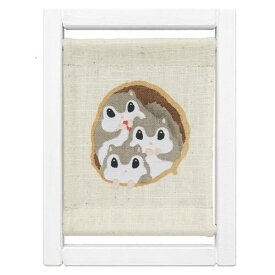 【京都洛柿庵】手染め koyomi フレーム 巣ごもり すごもり コンパクトサイズ かわいい ミニ エゾモモンガ