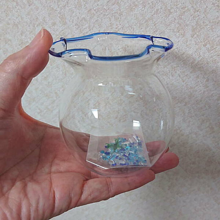 楽天市場 涼しげなガラス製品 小さな青の金魚鉢セット 赤 白夏の飾り お部屋インテリア 父の日ギフト 敬老の日 プレゼント 逸品shopコレコレ