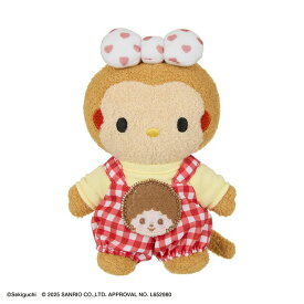 モンチッチ×ハローキティ ぬいぐるみ タミー 手のひらサイズ 【セキグチ】人気キャラクター コラボ インテリア雑貨 一緒にお出かけ 推し活