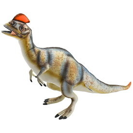 ハンサ【HANSA】ぬいぐるみディロフォサウルスオレンジのトサカがお洒落
