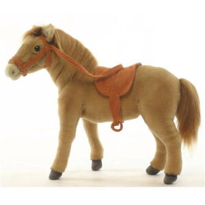 ハンサ【HANSA】ぬいぐるみ 鞍つき馬37cm(薄茶) うま ウマ オーストラリア ブランド hansa かわいい 映える 開店祝い 内祝い 誕生日祝い