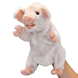 ハンサ HANSA ぬいぐるみハンドパペット ブタ25 ピンク ぶた 豚