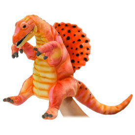 ハンサ HANSA ぬいぐるみハンドパペット 恐竜 スピノサウルス レッド42