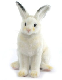 ハンサ【HANSA】ぬいぐるみ白ウサギ18cm