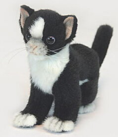 ハンサ【HANSA】ぬいぐるみ子ネコ ブラック16cm 仔猫 ペット
