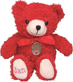 月別 ペンダントバースデーベア 1月 ガーネット 足裏刺繍入り 誕生日祝い こどもの日 母の日 父の日 敬老の日 ギフト 贈り物 ぬいぐるみ 小さい 記念ベア テディベア くまちゃん 熊