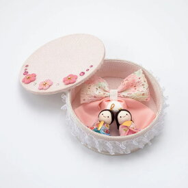 日本製 【京都龍虎】 ふんわりお雛様 コンパクトサイズ 場所取らず 桃の節句 ひな祭り 雛飾り おひなさん ひな祭り