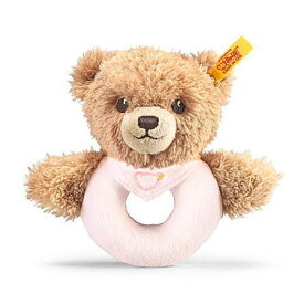 【シュタイフ正規販売店】Steiff シュタイフ おやすみクマちゃん グリップトイ ピンク ガラガラ