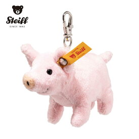 【シュタイフ正規販売店】Steiff シュタイフ ソフトキーリング ラッキーピッグ おもちゃ ホビー ゲーム ぬいぐるみ キーホルダー ピンク ぶた 子豚 ふわふわ 一緒にお出かけ 幸運 チャーム お守り