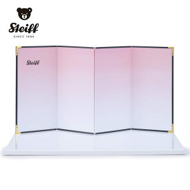 【ご予約 12月入荷予定】 Steiff ひな人形用 台屏風 ホワイト・ピンク 桃の節句飾り 【シュタイフ正規販売店】 お祝い ギフト 贈り物 上品 スタイリッシュ