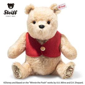 【シュタイフ正規販売店】 Steiff シュタイフ 世界限定 ディズニー くまのプーさん 100周年記念 オルゴール入り テディベア ぬいぐるみ くまさん