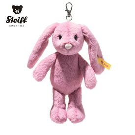 【シュタイフ正規販売店】Steiff シュタイフ ソフトキーリング ウサギのホッピー ローズ おもちゃ ホビー ゲーム ぬいぐるみ キーホルダー ピンク 一緒にお出かけ 小さい ラビット