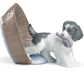 高級磁器 【NAO】 仔犬のいたずら いぬ好き ドッグ イヌ 可愛い 手作り プチギフト 贈り物