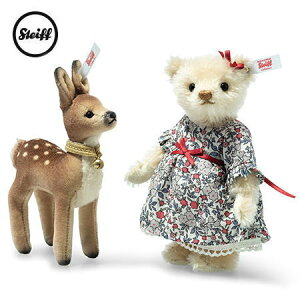【シュタイフ正規販売店】 Steiff シュタイフ 世界限定 グリム童話 兄と妹セット テディベア 鹿