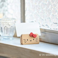 【ニチガン】 ハローキティ 木製 メモスタンド レッド オシャレ雑貨 キャラクター 収納 グッズ 天然木 カ…