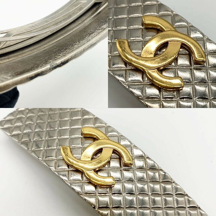 楽天市場】シャネル バレッタ マトラッセ ヘアアクセサリー シルバー  