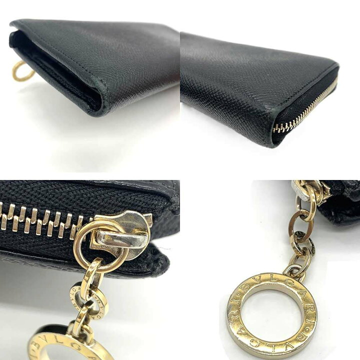 楽天市場】ブルガリ 長財布 L字ファスナー ウォレット レザー ブラック  