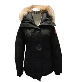 カナダグース シャーロットパーカ コヨーテファー フード付 ダウンコート ブラック Mサイズ レディス 2300JL CANADA GOOSE ABランク 中古