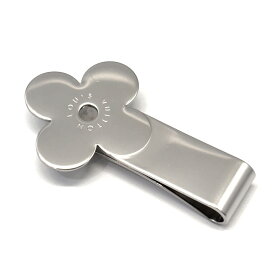 ルイヴィトン マネークリップ フラワー 花 シルバー モノグラム お札クリップ 札入れ LOUIS VUITTON ABランク 中古