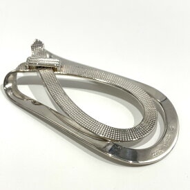 エルメス マネークリップ ヴィンテージ メンズ ベルトモチーフ AG800 シルバー HERMES ABランク 中古