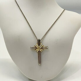 ティファニー ネックレス シグネチャー クロス シルバー925 K18YG アクセサリー レディース メンズ 男女兼用 十字架 TIFFANY&Co.