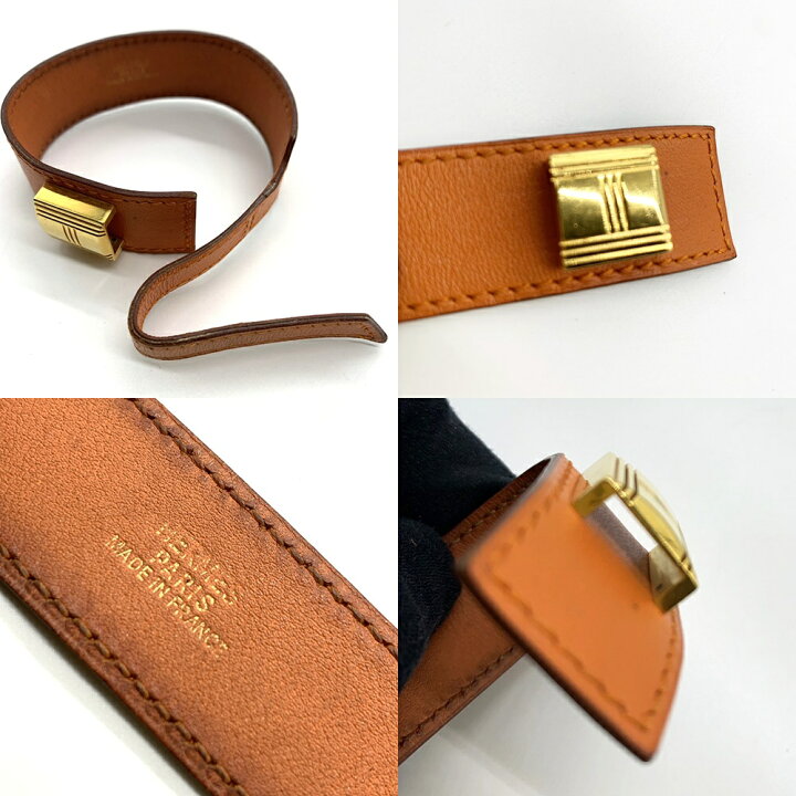楽天市場】エルメス アルテミス ブレスレット オレンジ レザー □D刻印 