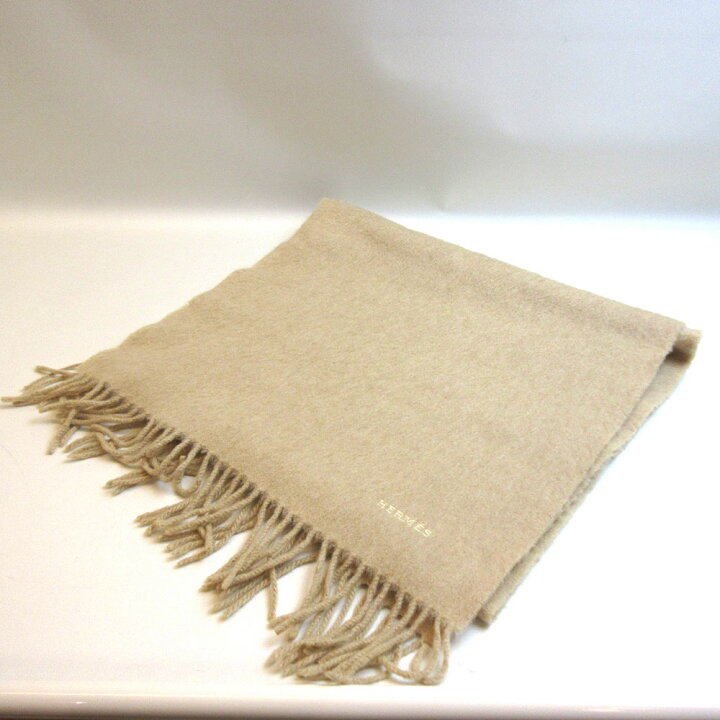 エルメス HERMES カシミヤマフラー ベージュ（楽天市場】HERMES  