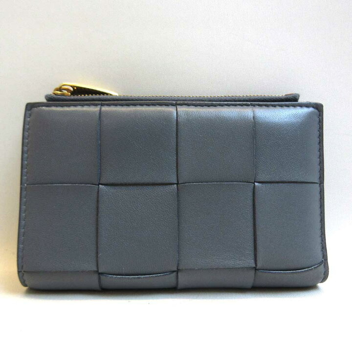 Bottega Veneta カセット 二つ折り 財布 グレー 中古（ボッテガ  