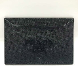 プラダ パスケース カードケース ネロ ブラック 黒 二つ折り Aランク サフィアーノ PRADA 中古 六甲道店