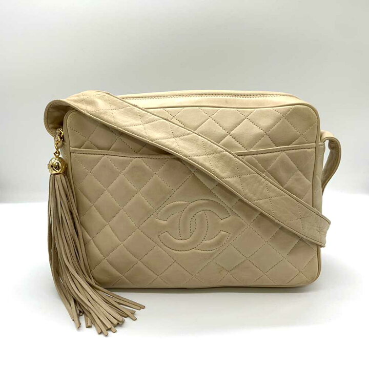 楽天市場】シャネル バッグ マトラッセ ショルダーバッグ ベージュ  