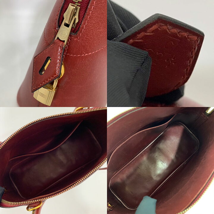 楽天市場】エルメス バッグ ボリード31 ボルドー系 ゴールド金具 