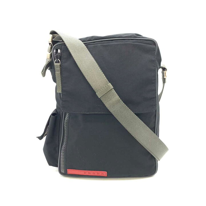 楽天市場】プラダ バッグ プラダスポーツ ショルダーバッグ ブラック  