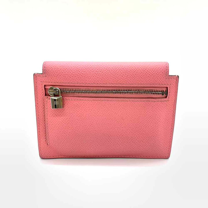楽天市場】エルメス 財布 ケリーポケットコンパクト ピンク シルバー 