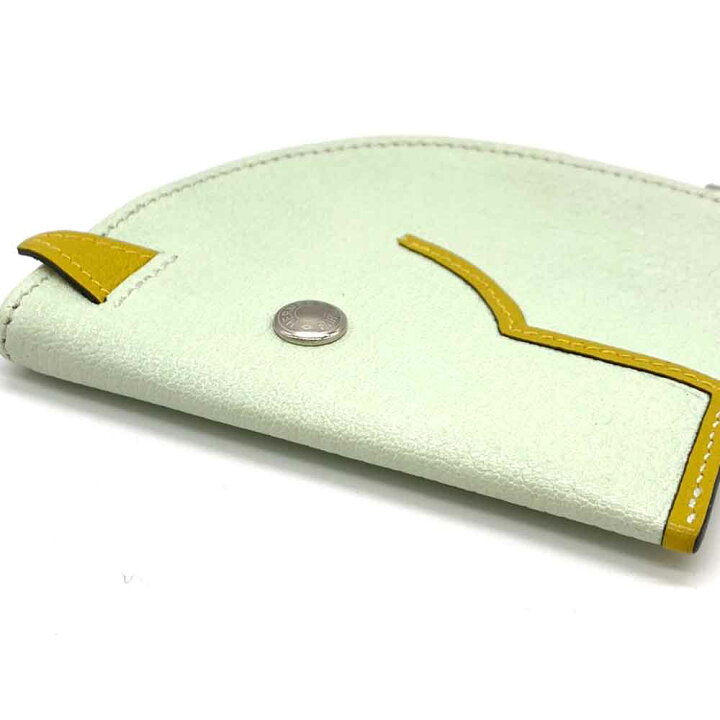 楽天市場】エルメス 財布 パドック ウォレット ホワイト系×イエロー  