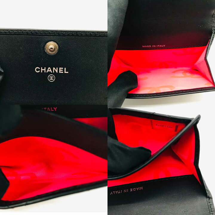 楽天市場】シャネル カンボンライン カードケース ブラック CHANEL  