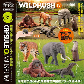 【送料無料】カプセルQミュージアム WILD RUSH 真・世界動物誌 第4弾 アジア・熱帯編 全5種セット 【クリックポスト出荷】