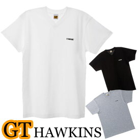 tシャツ メンズ GUNZE GTホーキンス VネックTシャツ HK2115 単品 無地 紳士 ブランド gtホーキンス v首 vネック 綿(00759)