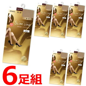 ストッキング ひざ下 アツギ スリムライン 厚手ひざ下丈 FS3550 6足組 送料無料 ストッキング 膝下ストッキング 厚手 秋冬 ショートストッキング まとめ買い(00648)
