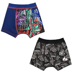 ボクサーパンツ キッズ 仮面ライダーゼッツ 2枚組 35391 前とじ 男の子 キャラクター パンツ ボクサーブリーフ 男児 子供 下着 セット (06884)
